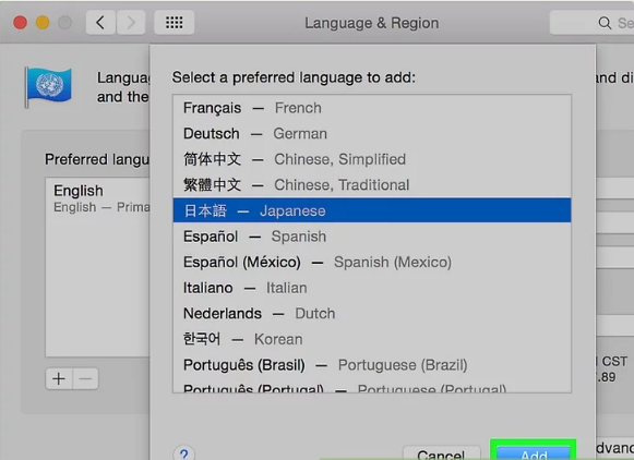 how to change safari language on mac