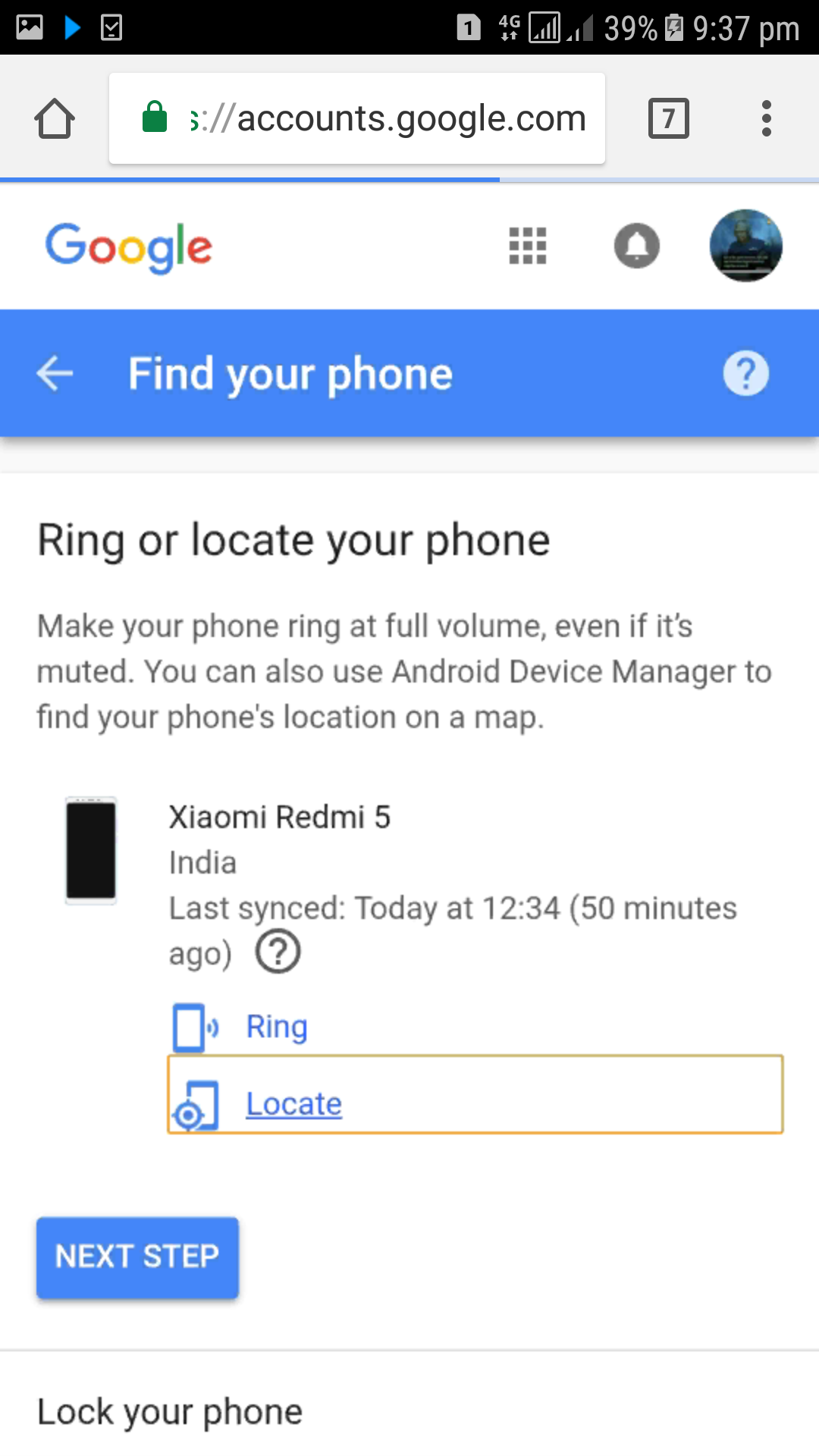 google find device