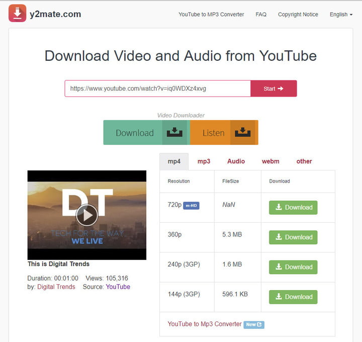 particular video download