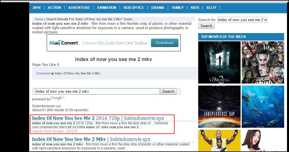 How to Find Direct Download Link To Any Movie (Index of movies)?