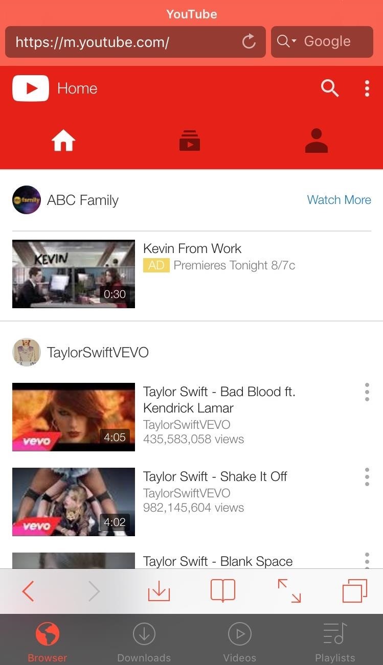 Download video from youtube app